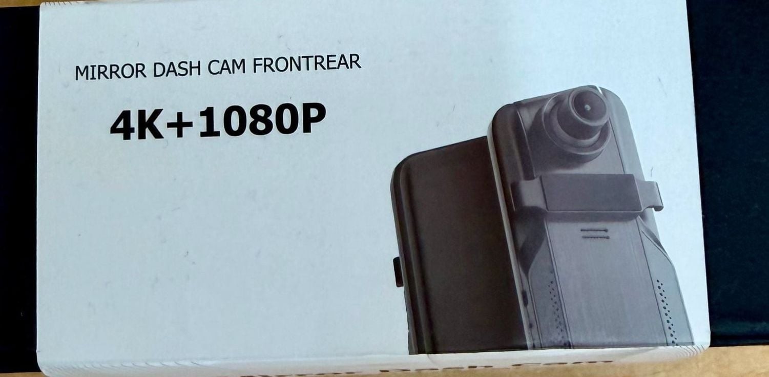 MUÜBAER 4K Mirror Dash Cam Front and Rear with 10-inch Touch Screen