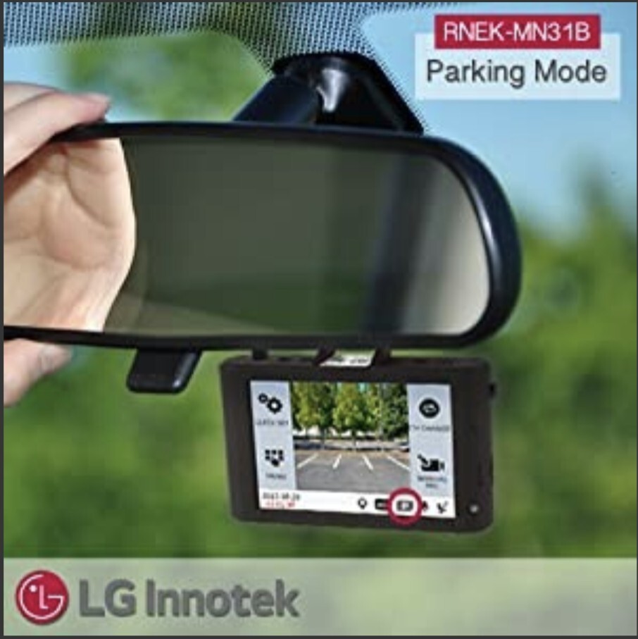 Lg Innotek 2 Channel Dual Camera 720p VGA Dashcam RNEK-MN31B LCD Touch Screen