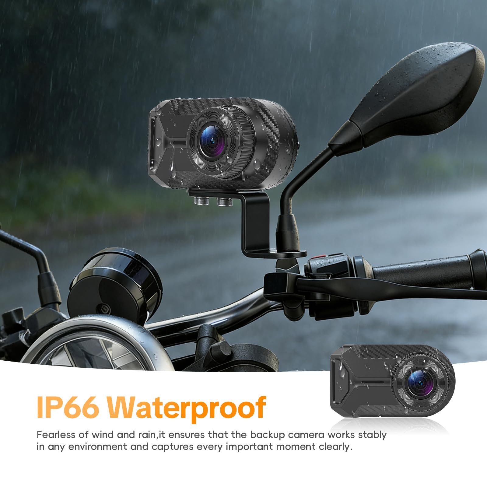 Motorcycle Dash Cam, Motorbike Camera Waterproof Motorcycle Video Driving Rec…