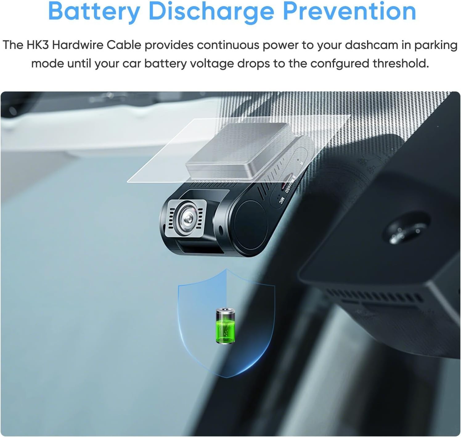 HK3 Acc Hardwire Cable for A129 Series – Enable Parking Mode & Low Voltage Pr…