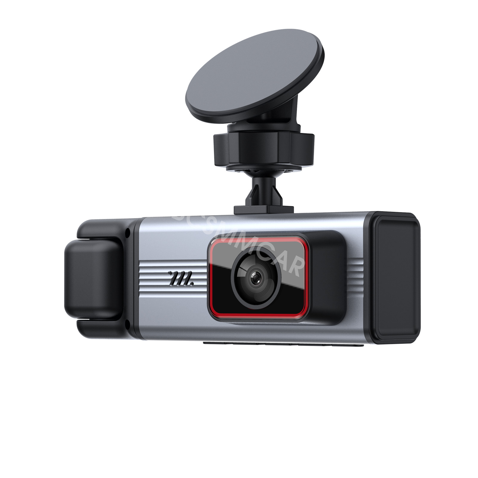 3-lens Car Dash Cam Video DVR Cycle Recording Phone APP Connection Night Vision