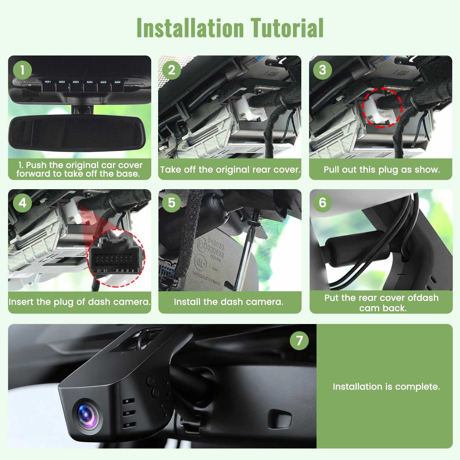 Fuluku 4K Dash Cam fit for Ford F150 F250 2021 2022 2023 2024 2025, OEM Look …