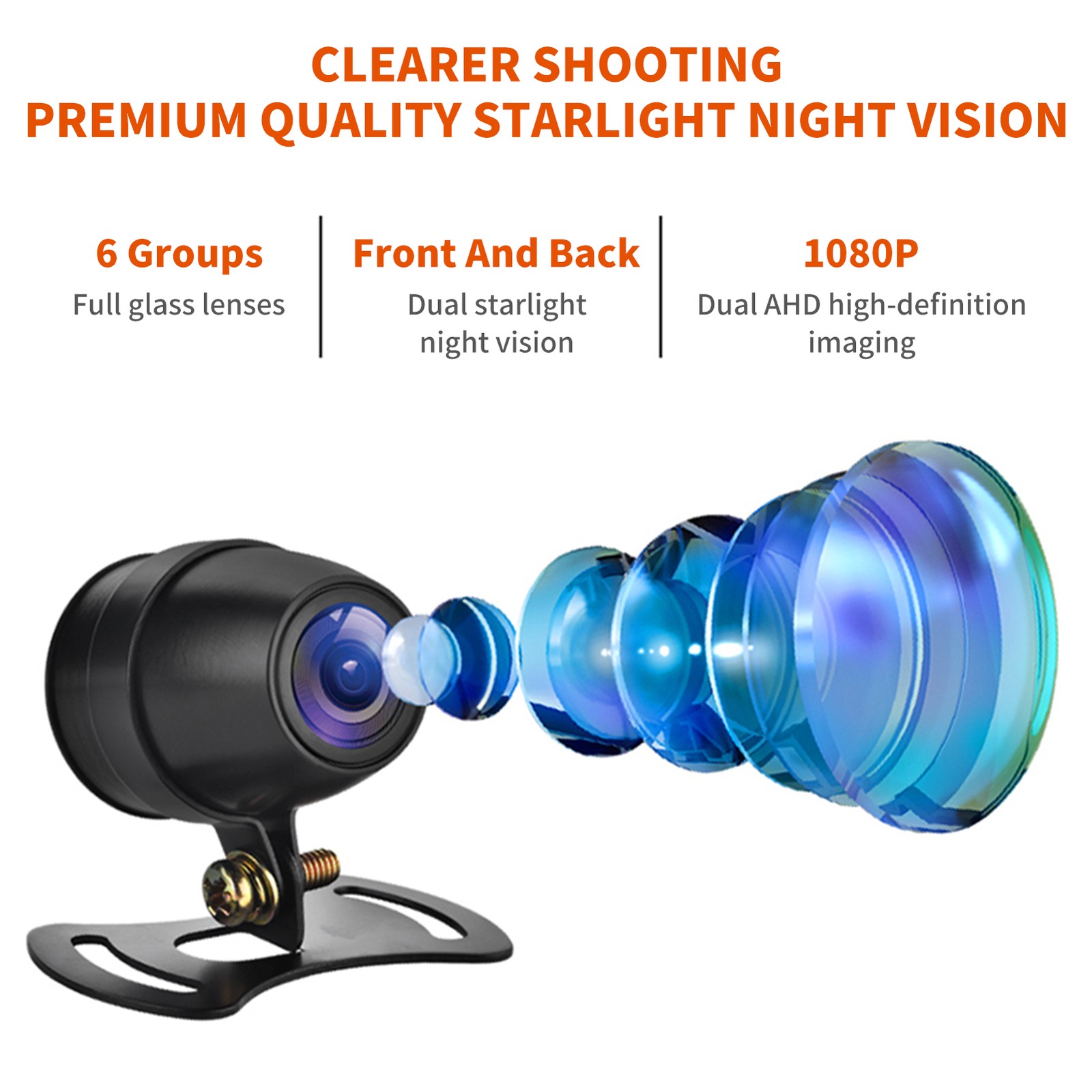 Motorcycle Dash Cam WiFi Dual Lens 1080p Motorbike Camera Water Resist CX4