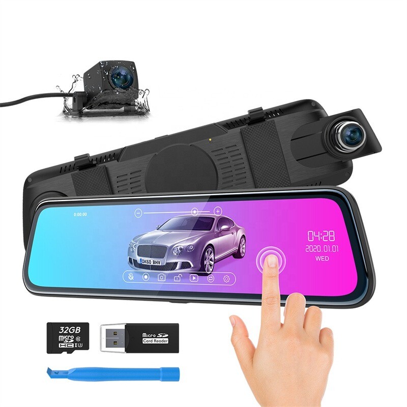 340 Degree Protection Touch Screen Dual Loop Video Recorderreal 1920*1080p Car