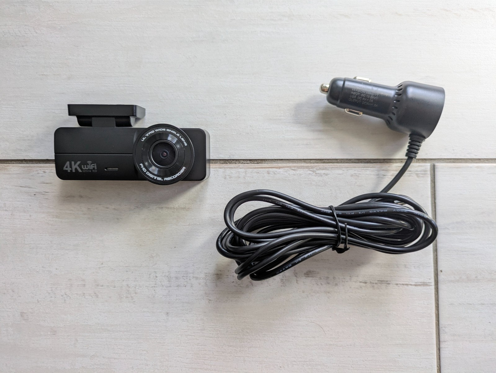 4K Dashcam with WiFi Display App Control 2160P Night Vision Car Camera Loop
