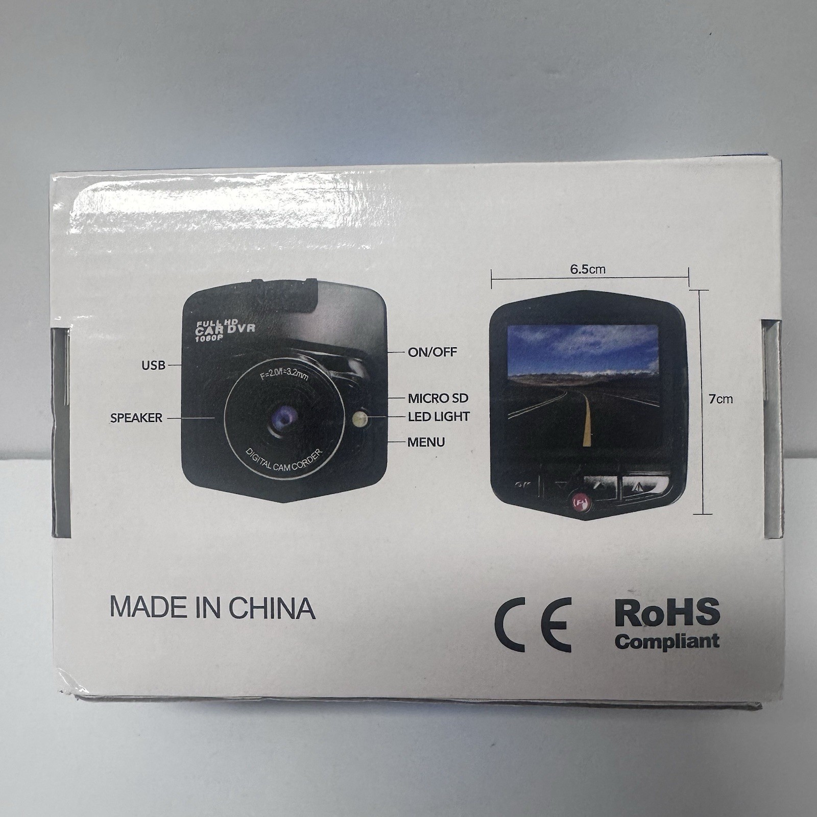 HD 1080p Car DVR DASH CAM with Night Vision — NEW