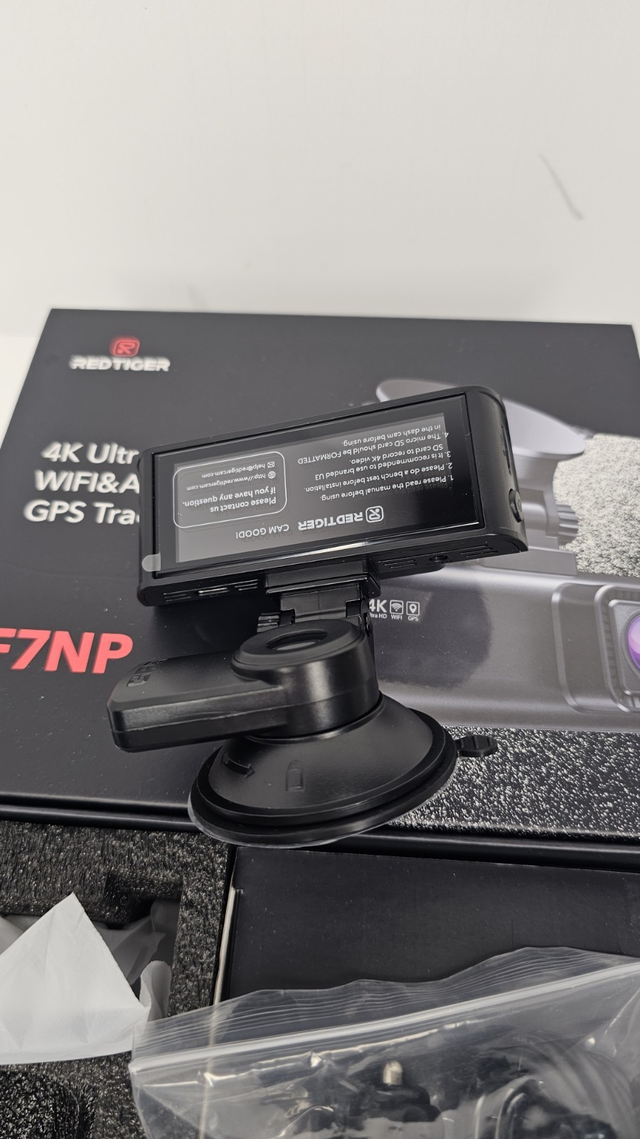 Red Tiger F7NP 4K Ultra Clear WIFI & APP Control GPS Tracking Cam New