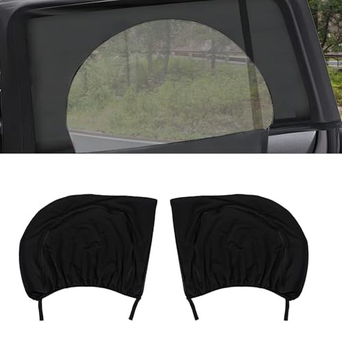 Car Window Shades – Upgrade Double Mesh Car Side Cover – Rear Window – 2pcs