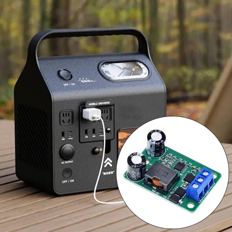 Step Down Power Supply Module 24V/12V Input to 5V 5A Output for Automotive
