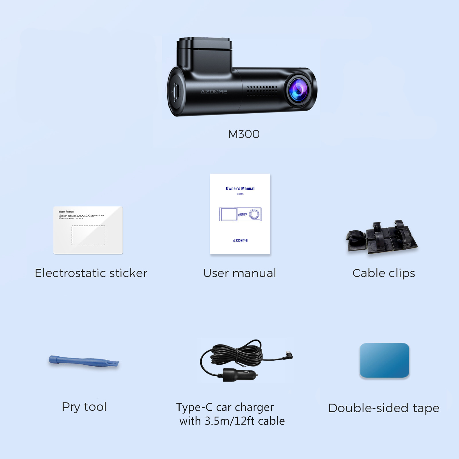 AZDOME HD 1080P Dash Cam WiFi Recorder Car Camera DVR G-Sensor Night Version App