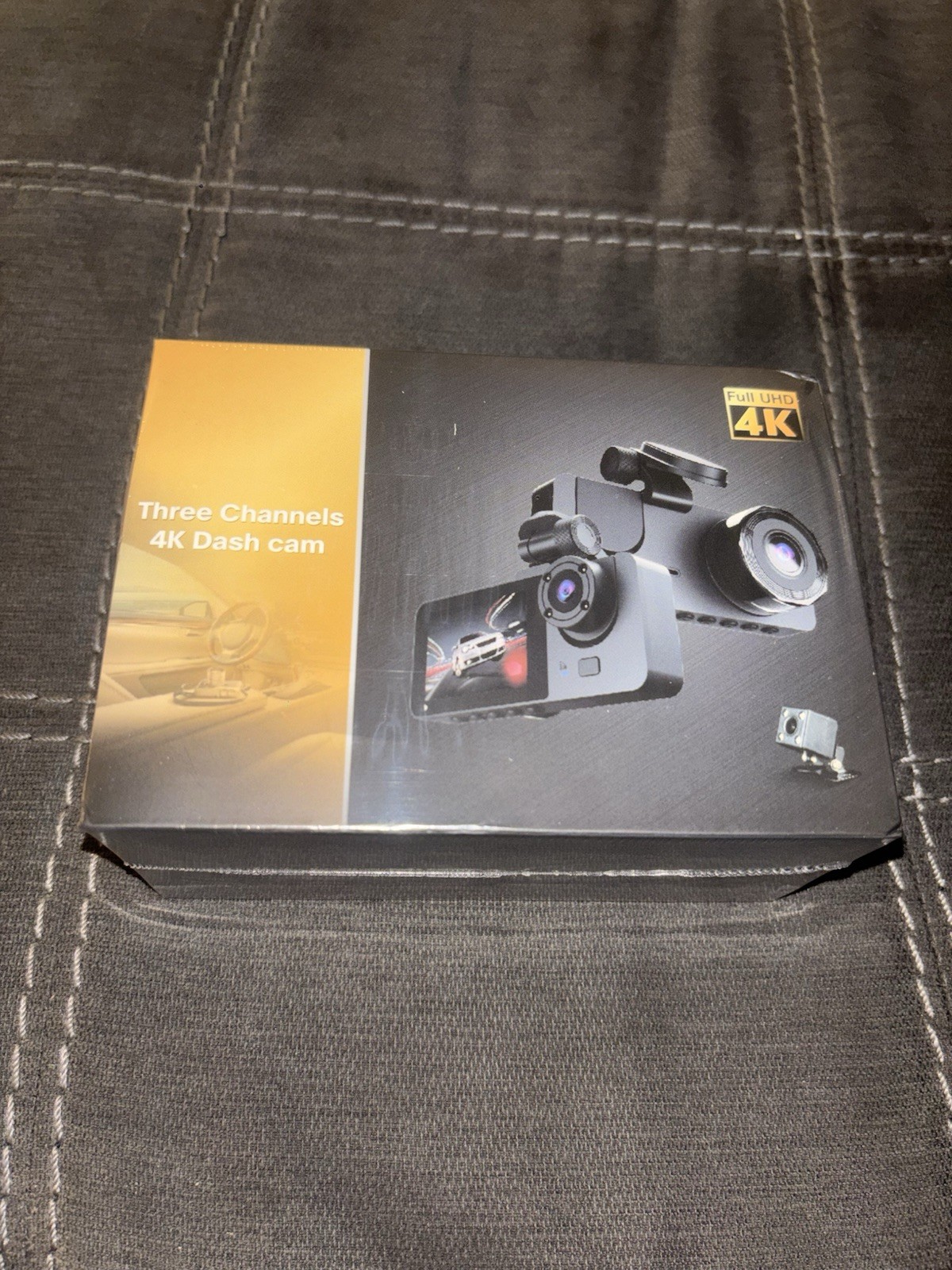 Three Channels 4K Dash Cam 8MP HD Camera Video 2.0″ Display TX1101a SEALED New
