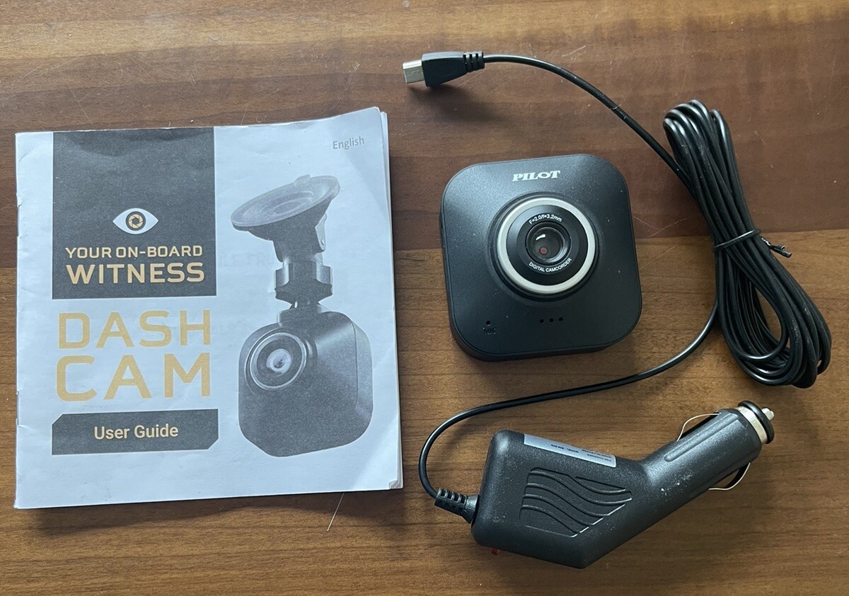 Pilot Automotive 1080p Dash Cam With 8 GB Micro SD Memory Card | WM-506-8