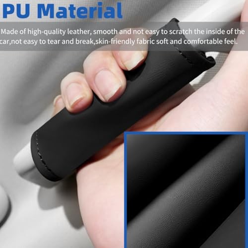 Cars Grab Handle Cover,Door HandleCovers for Car Inside Door 4 PCS Black