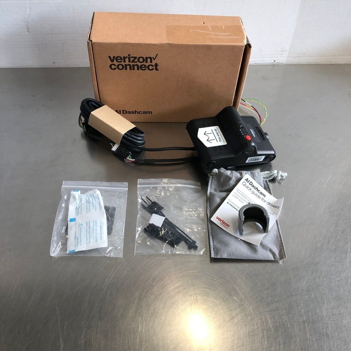 Verizon Connect KP2-VZ AI Road Facing Dashcam Camera, HD Video, Fleet Security