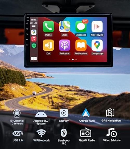 5-Channel 1080P Backup Camera Dash Cam for Truck/RV/Trailer/Bus/Cars | Android