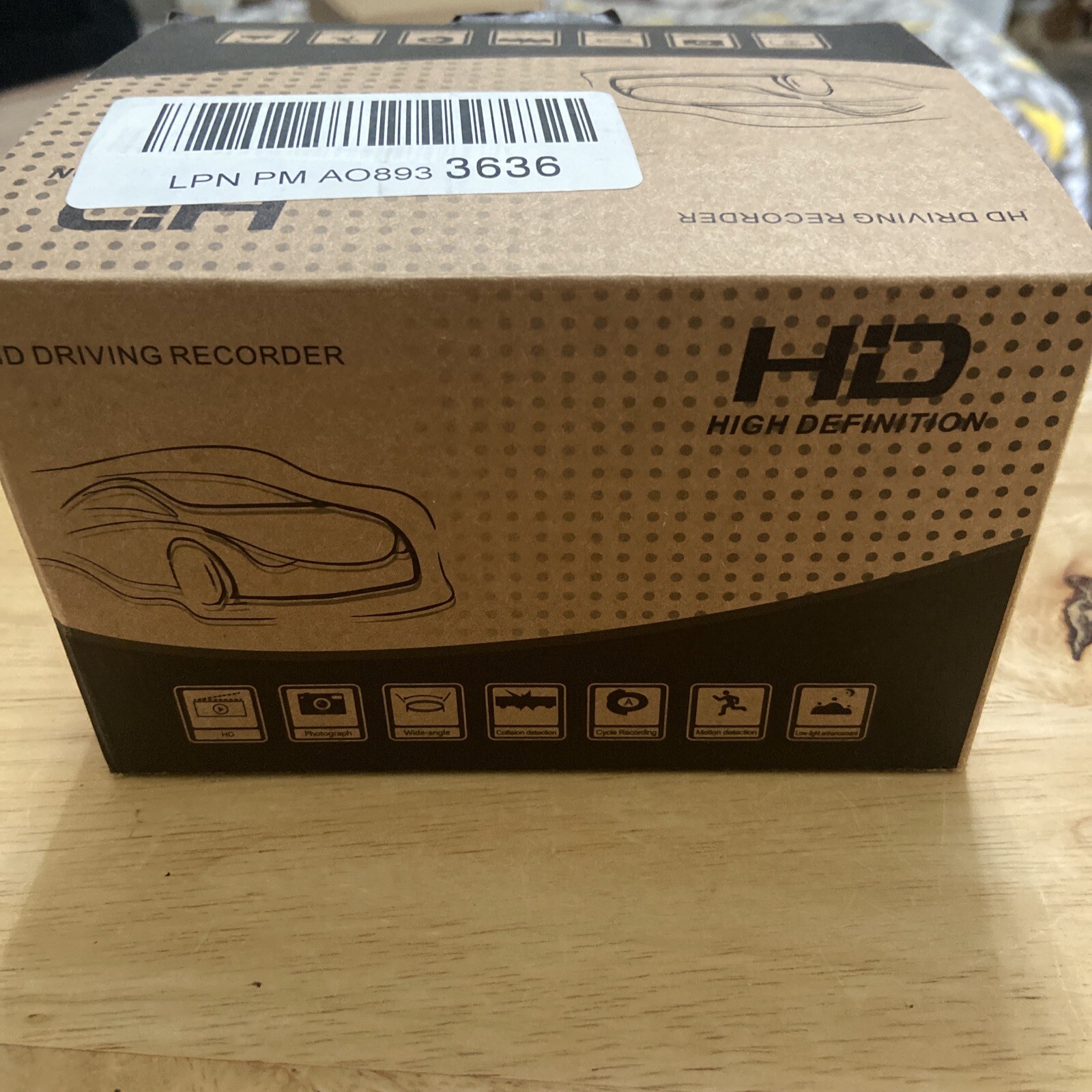 Driving Recorder, Model A9. HD Camera Video Internal Microphone 2.4 Inch Screen