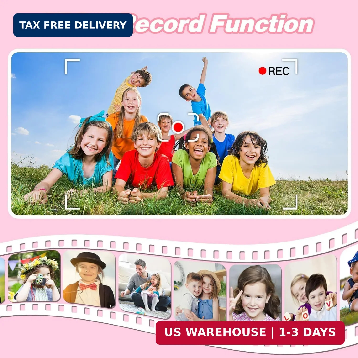 Kids Camera Toys for 3-8 Year Old Girls Boys,Children Digital Video Camcorder Ca
