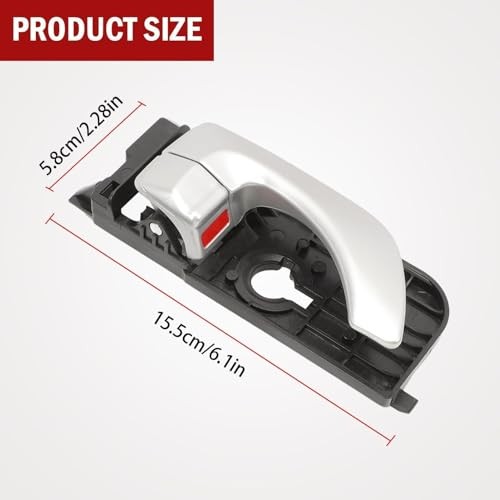 Interior Inner Door Handles（4pcs ） Fits Sonata 2005 2006 2007 2008, Front &