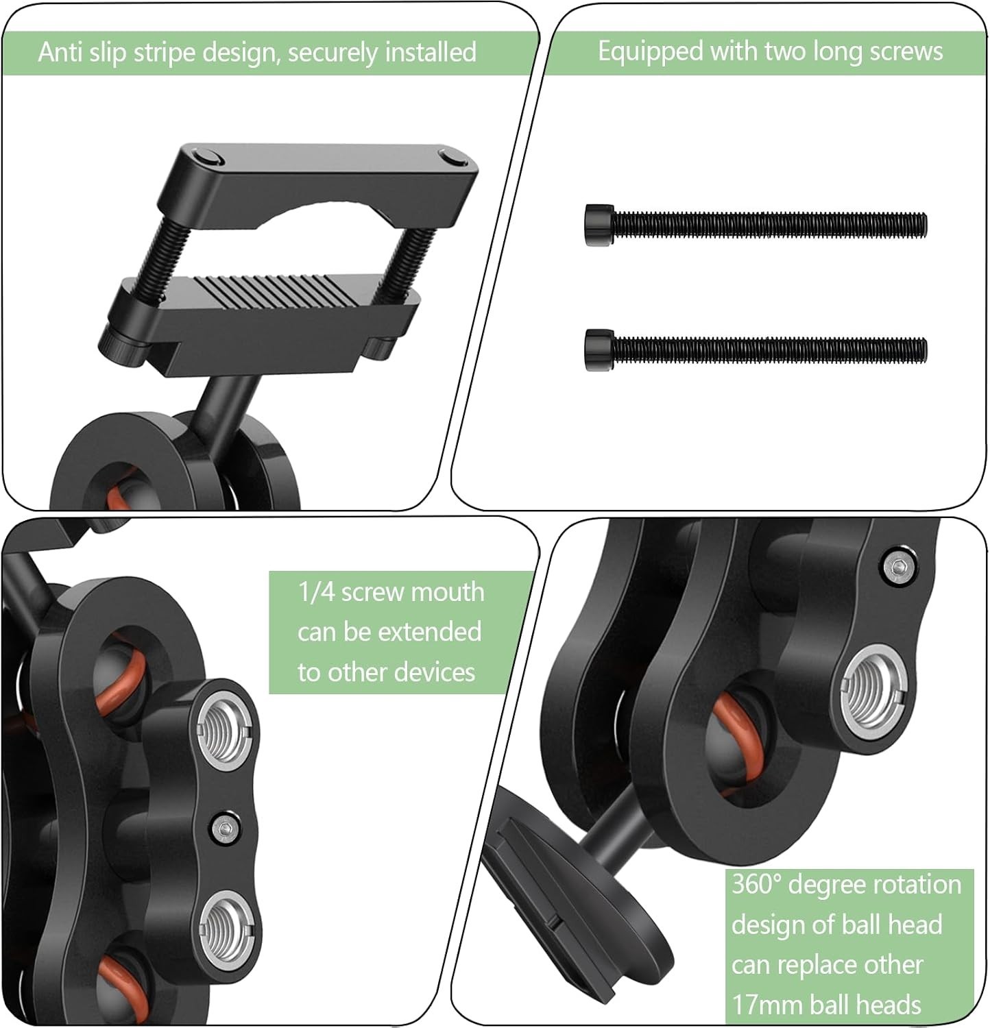 Rearview Dash Cam Mount for Rove R2-4K PRO with Adjustable Viewing Angle