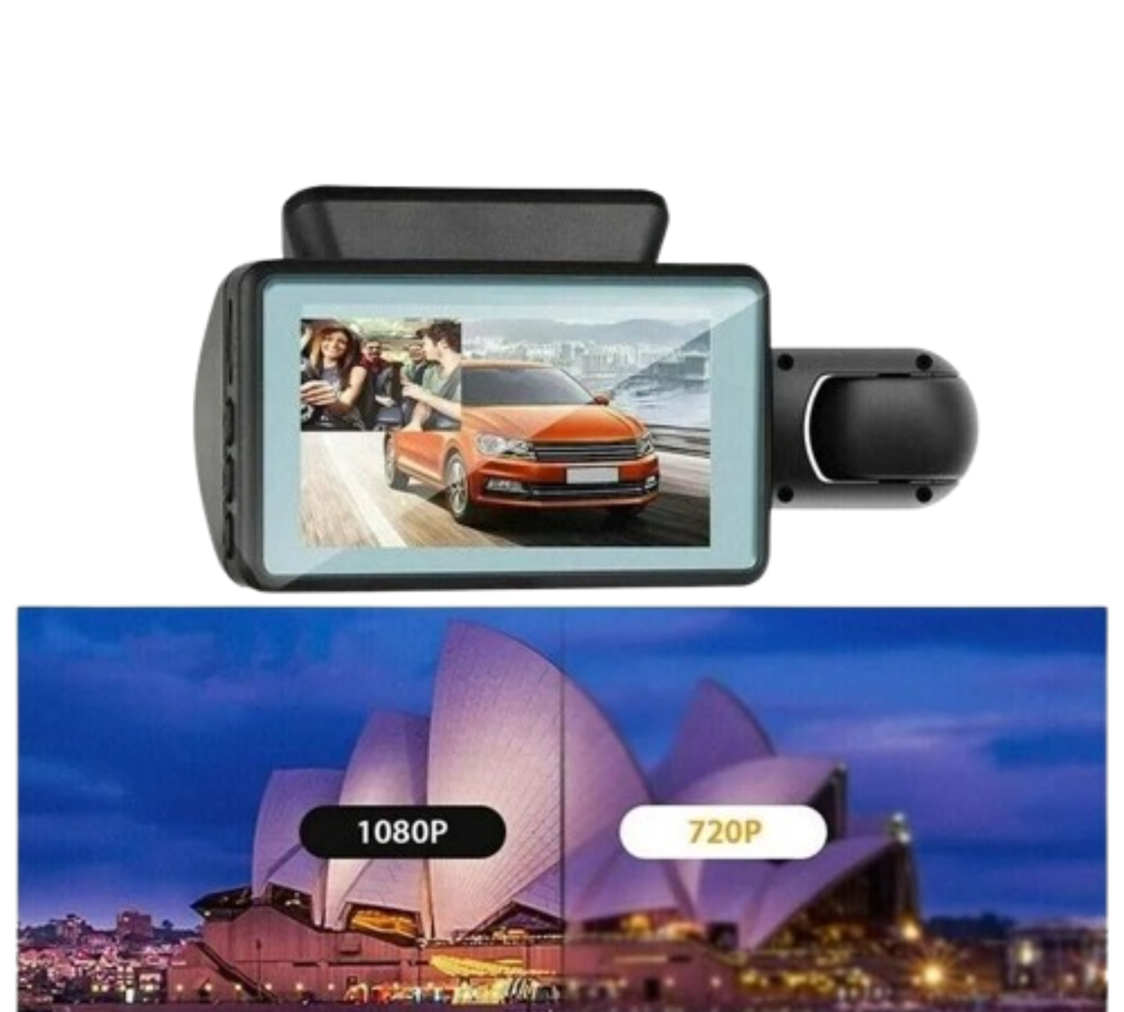 1080P Dual Lens Car DVR Dash Cam Front & Inside with G-Sensor & WiFi
