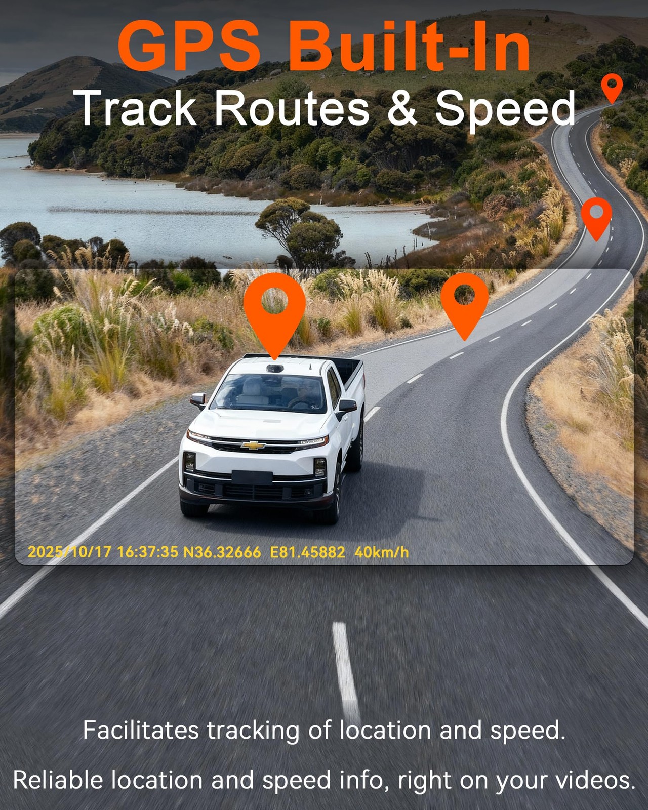 Pemacom Truck Dash Cam Easy-Steup: Dual Camera 4K Front and 2K Rear with Night