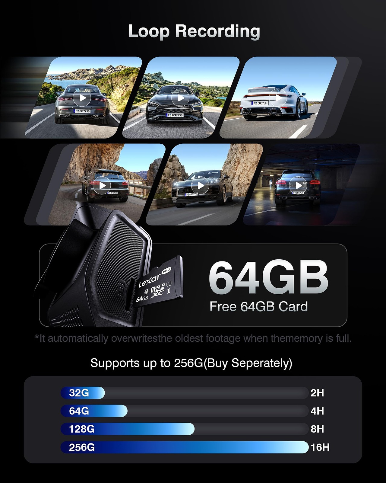 Dash Cam Front and Rear, 4K+2K Recording Dash Camera for Cars, Night Vision w…