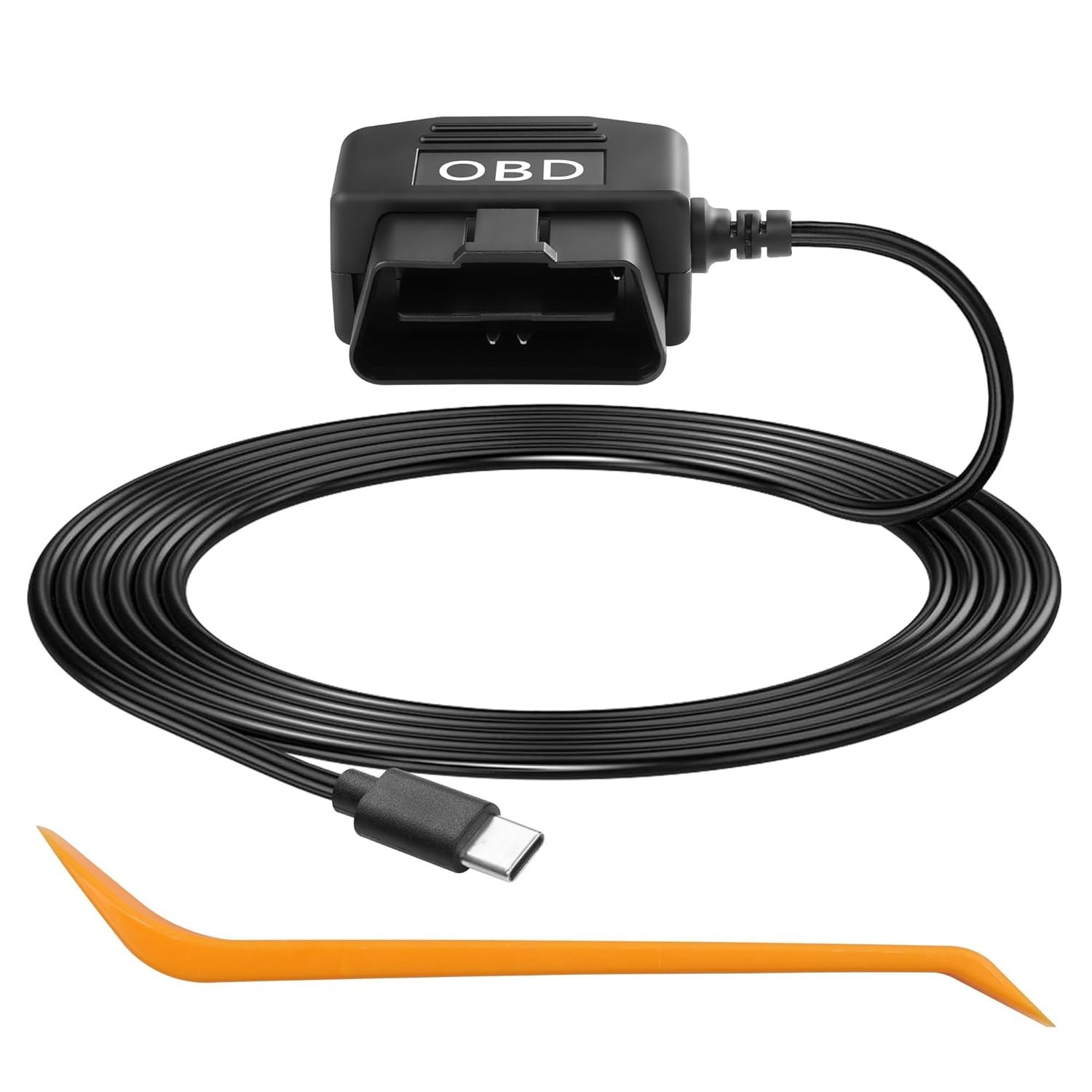 OBD Power Cable for Dash Camera OBD2 to Type C Adapter Hardwire Charger Cable