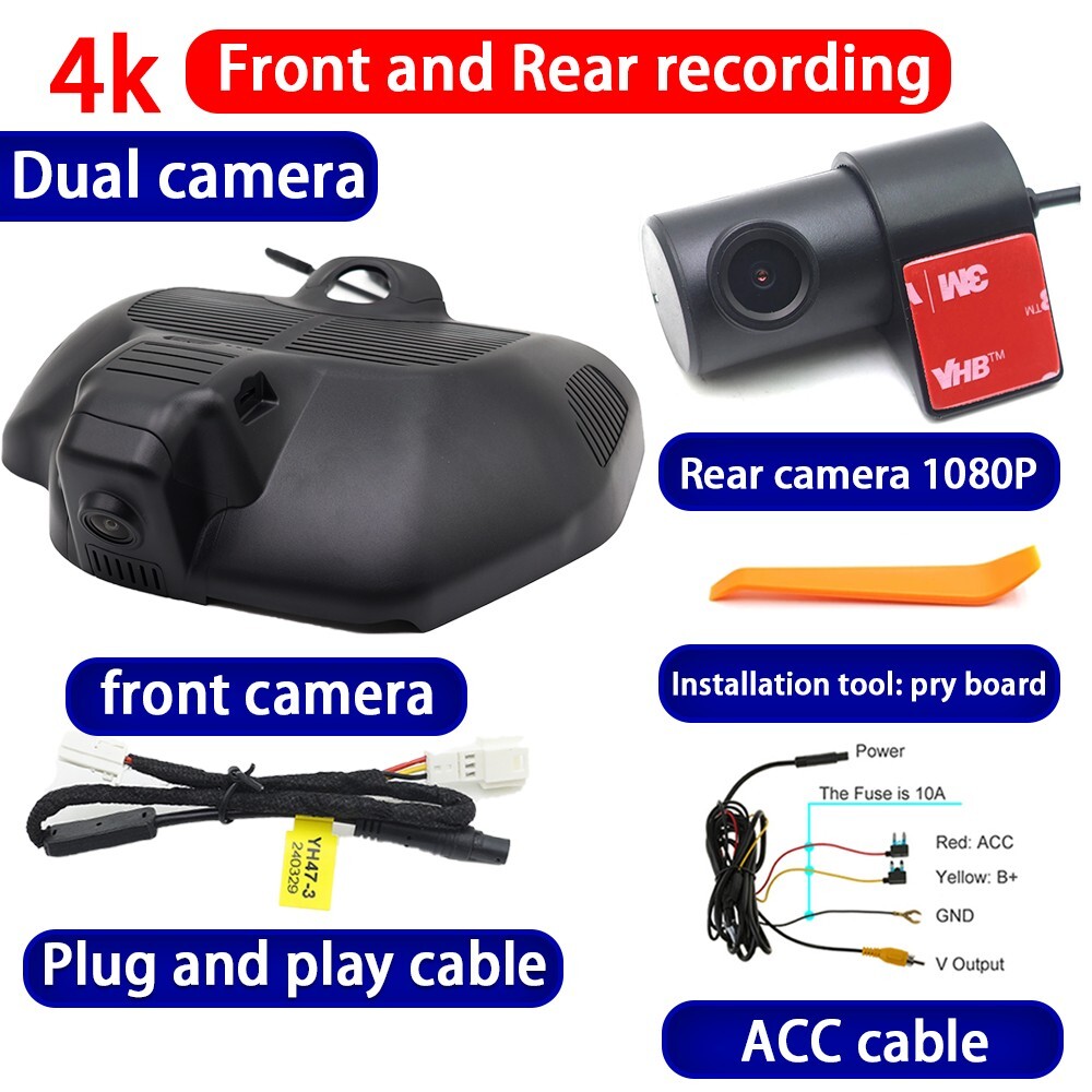 Plug and Play 4K DVR Dash Cam Camera for Mercedes Benz GLC X254 C254 2022-2025