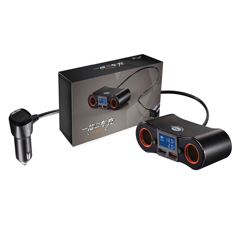 Multifunctional Car Power Adapter Mobile Car Charge for Electronic Devices