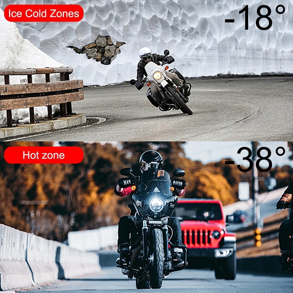 Motorcycle Dash Cam 2.8 inch HD 1080P Motorcycle Front and Rear Dual-Lens Camera