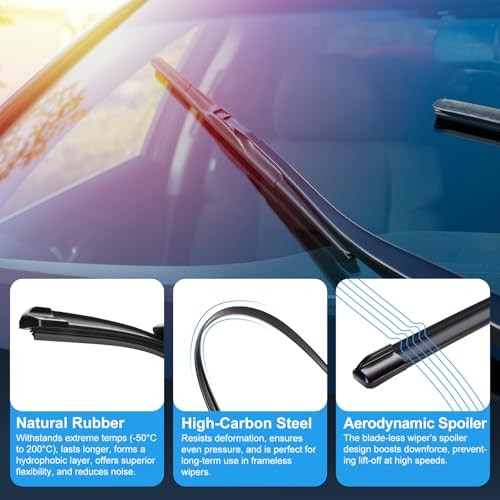 Windshield Wiper Blades for Audi Q5 2018-2025 Replacement Front & Rear Wiper