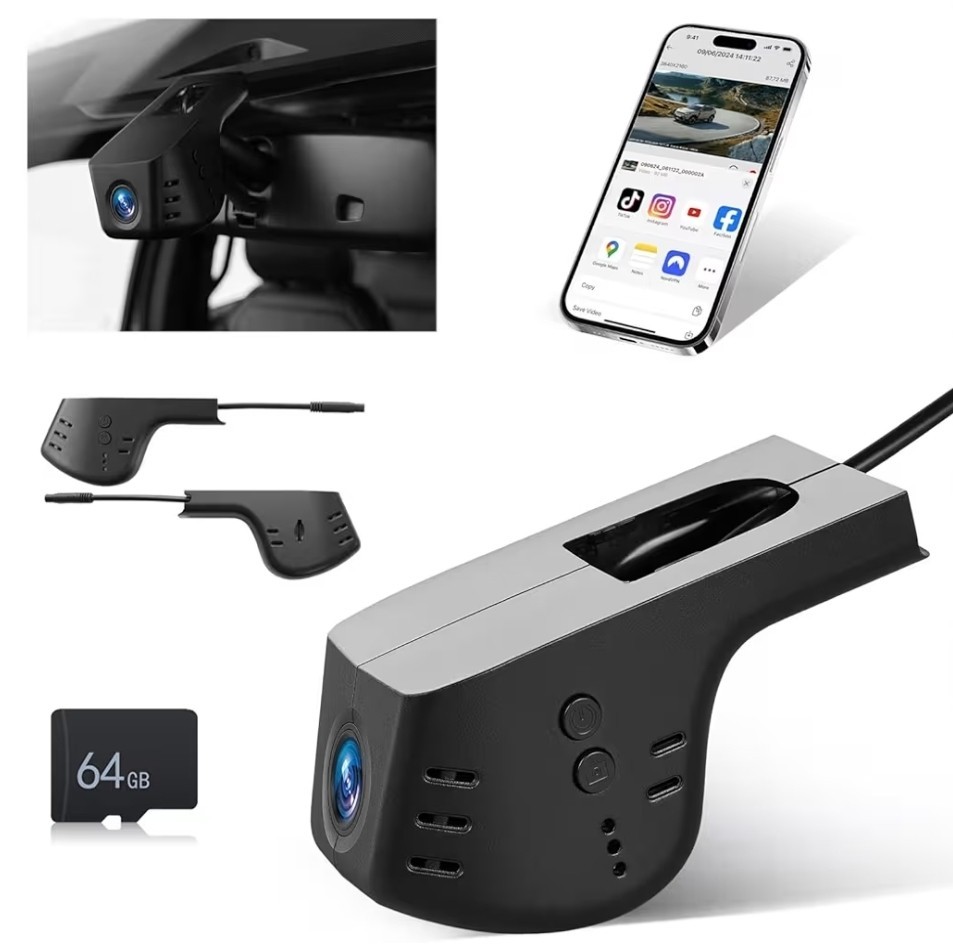 4K OEM Style Dash Cam for 2021-2026 Ford F150 F250 F350 F450 UHD 2160P 64GB NEW