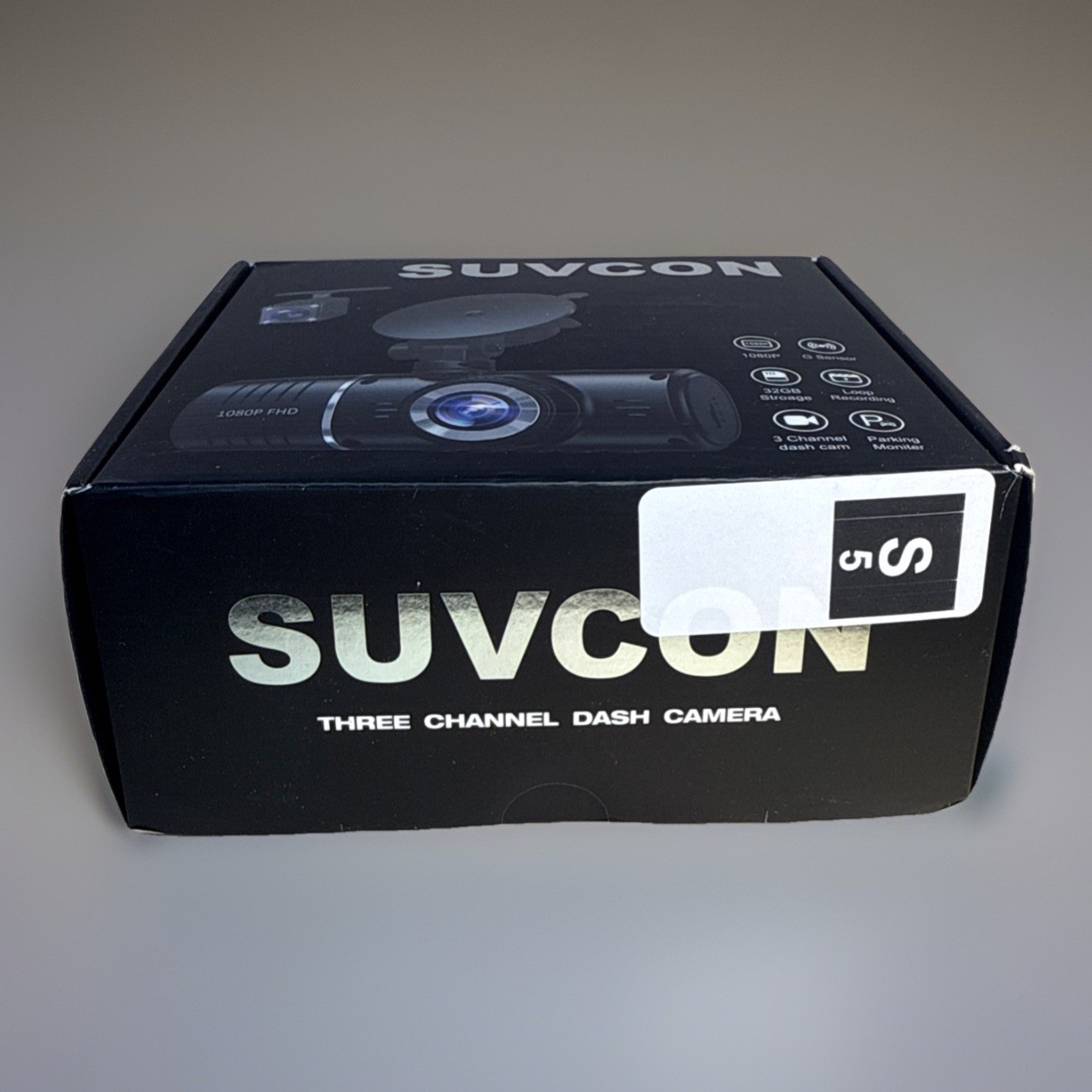 SUVCON J06 3-Channel Dash Cam W/ Backup Rear Camera 1080P w/ 32GB Card G Sensor