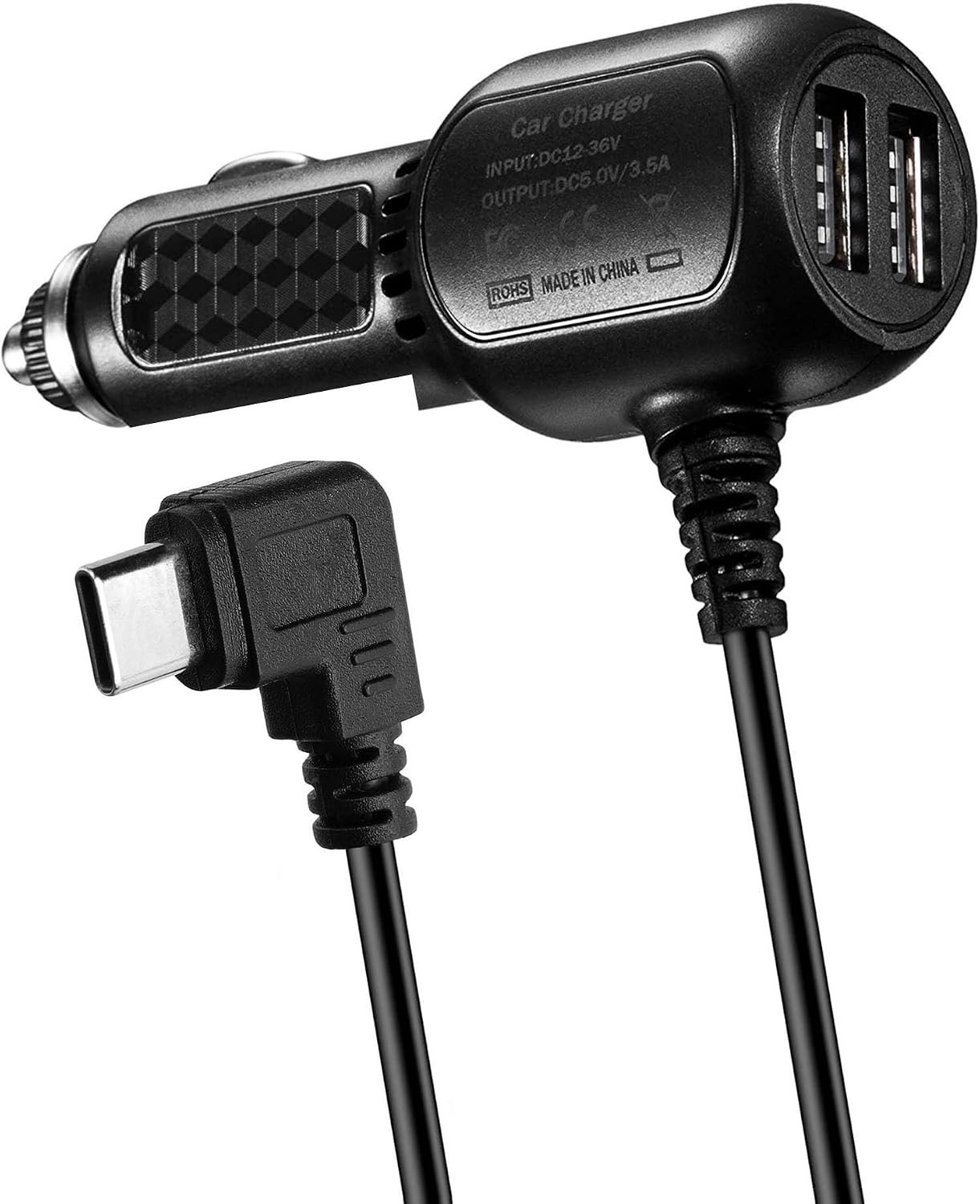 Type C Power Adapter for Dash Cams – Compatible with REDTIGER & WOLFBOX Models