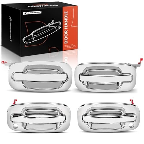 – 4Pcs Exterior Door Handles – Compatible with Chevy Silverado 1500 Chrome