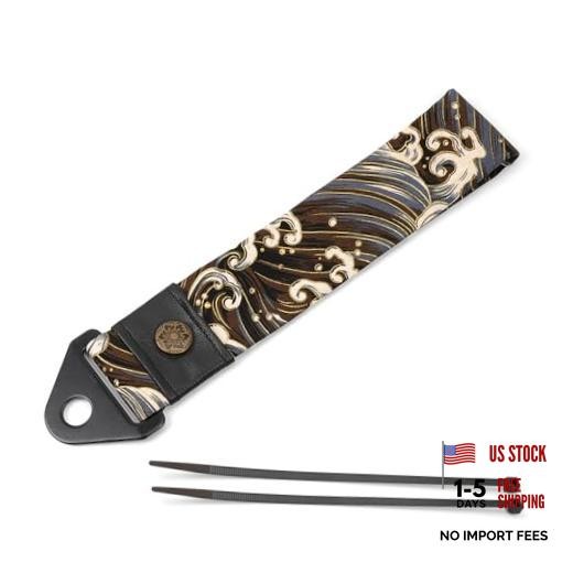Racing Tow Strap, Car Modification Sports Trailer Belt Fit for Waves Black