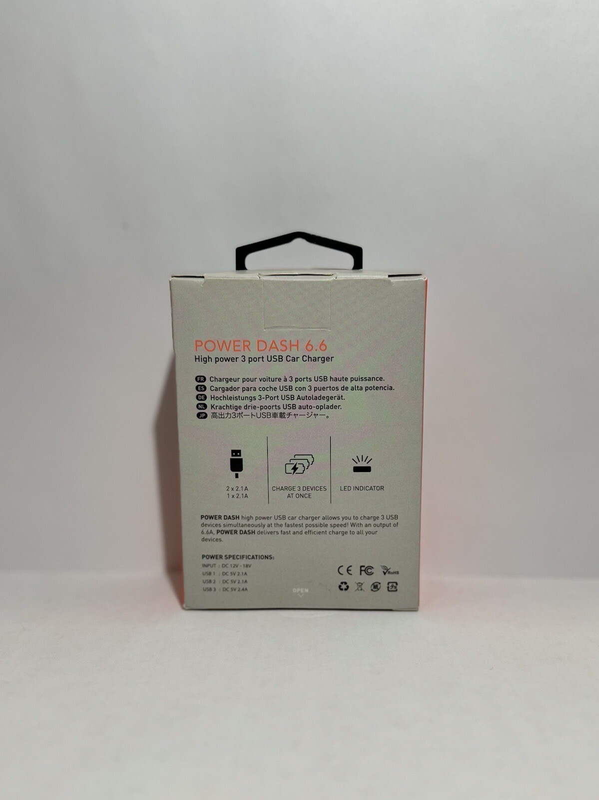 Laut Power Dash 6.6 AMP High Power 3 Port USB Car Charger NEW! UNOPENED!