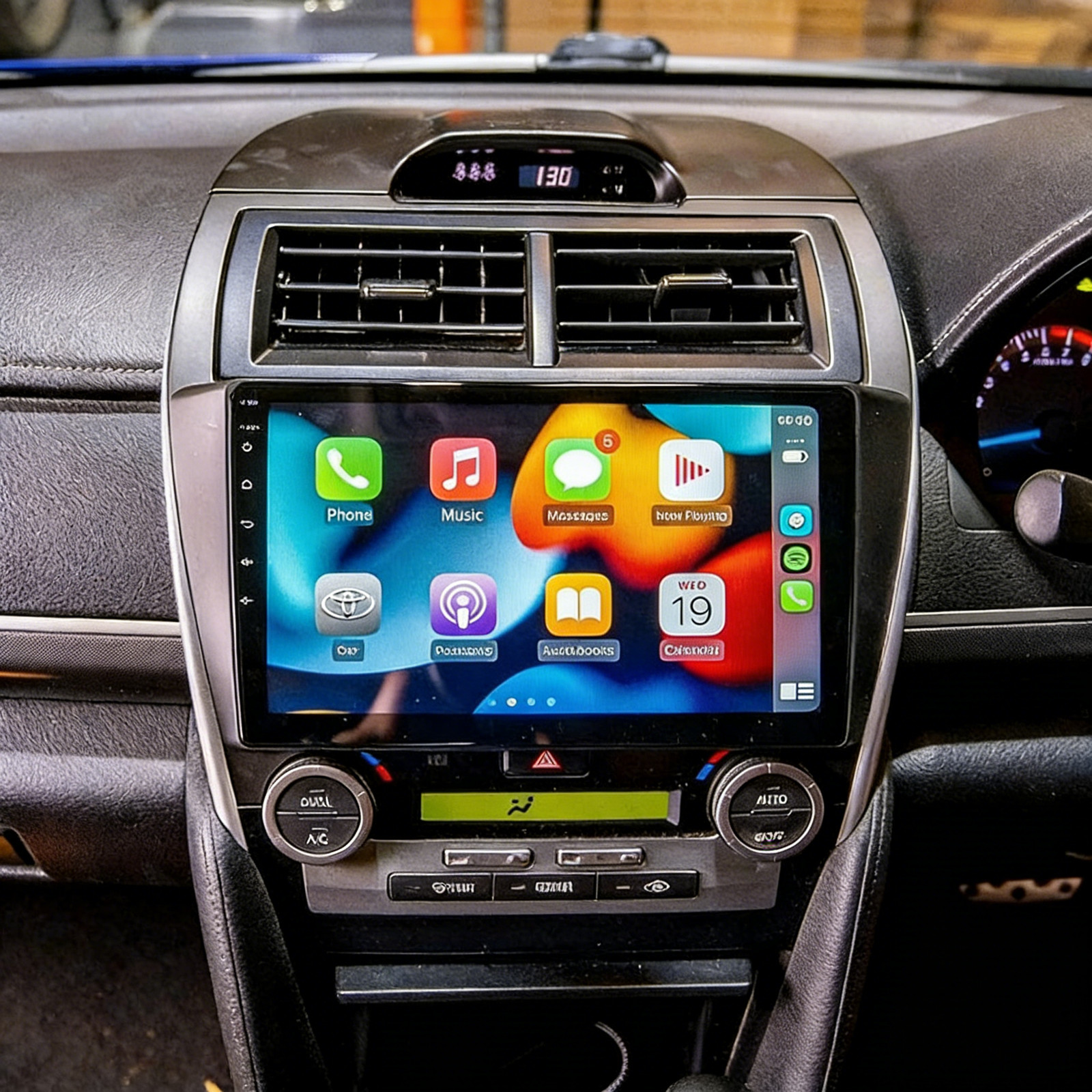 10” Wireless Carplay AndroidAuto Head Unit Upgrade Kit For Toyota Camry 2012-17
