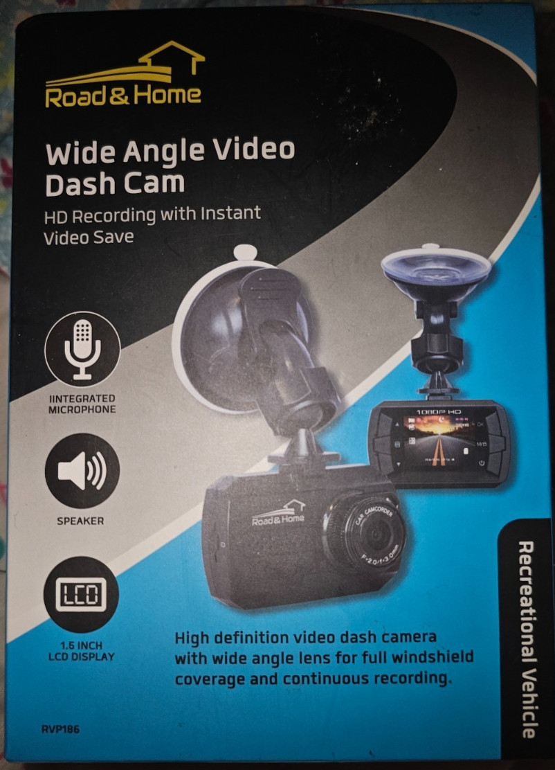 Road & Home Wide Angle Video Dash Cam HD Recording & Speaker Video Save Recreati
