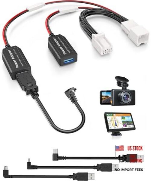 Dash Cam Power Adapter,(10P Type C)Fit Chrysler,Dodge Ram 1500/2500/3500,Jeep