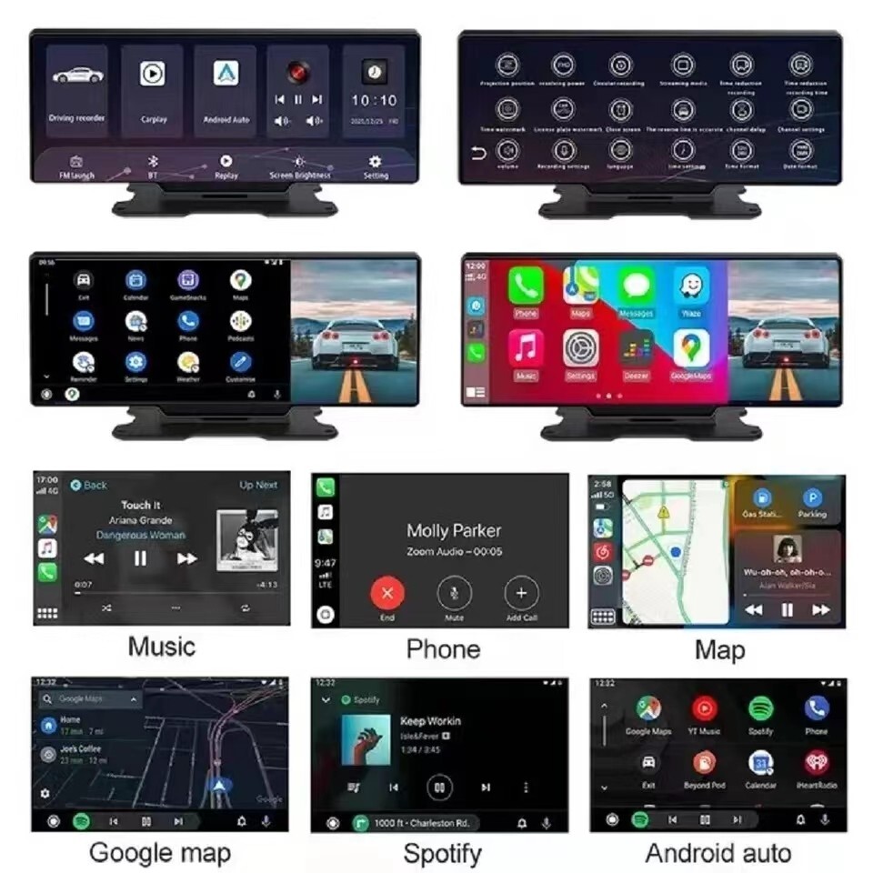 Car Dash Cam Carplay Camera WIFI Android Auto HD DVR GPS Recorder Night Vision