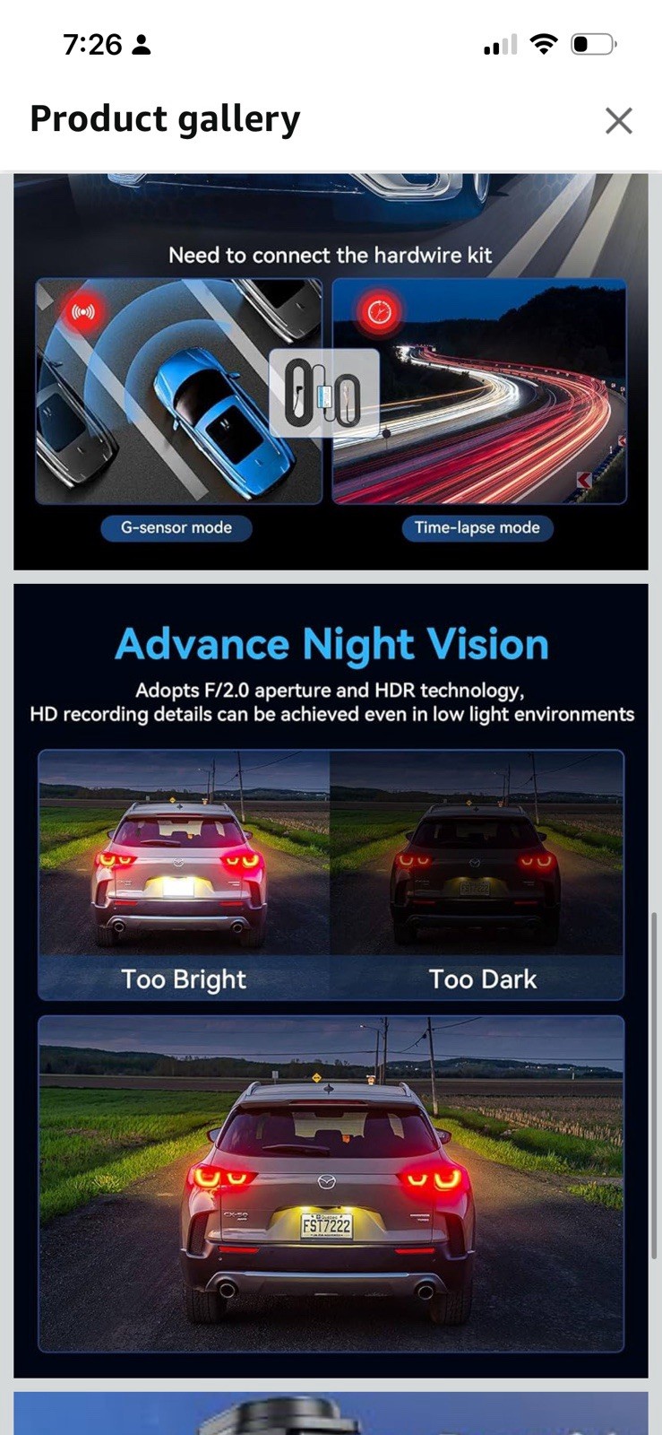 Dash Cam Front and Rear Inside 3 Channel, 4K+1080P Dash Camera for Cars