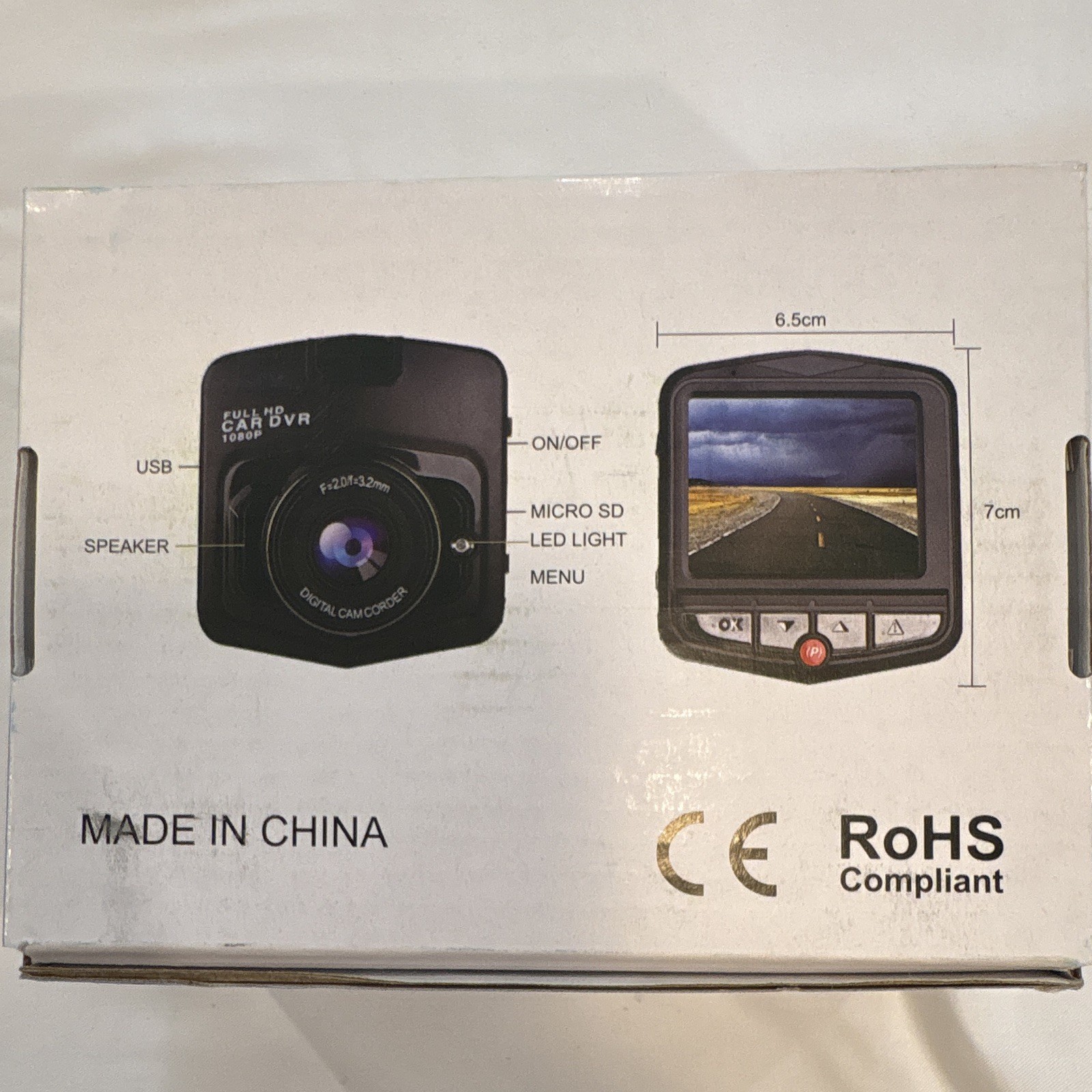 HD 1080p Car DVR DASH CAM with Night Vision — NEW