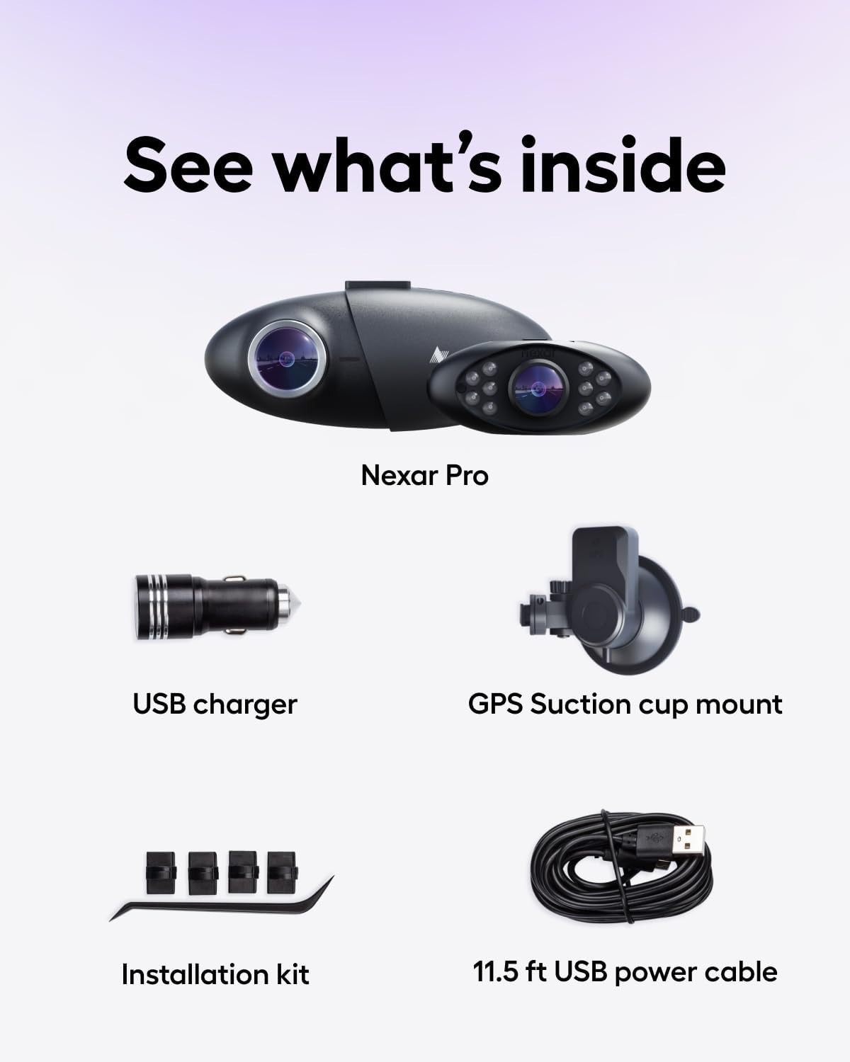 HD Dual View Car Dash Camera with Night Vision