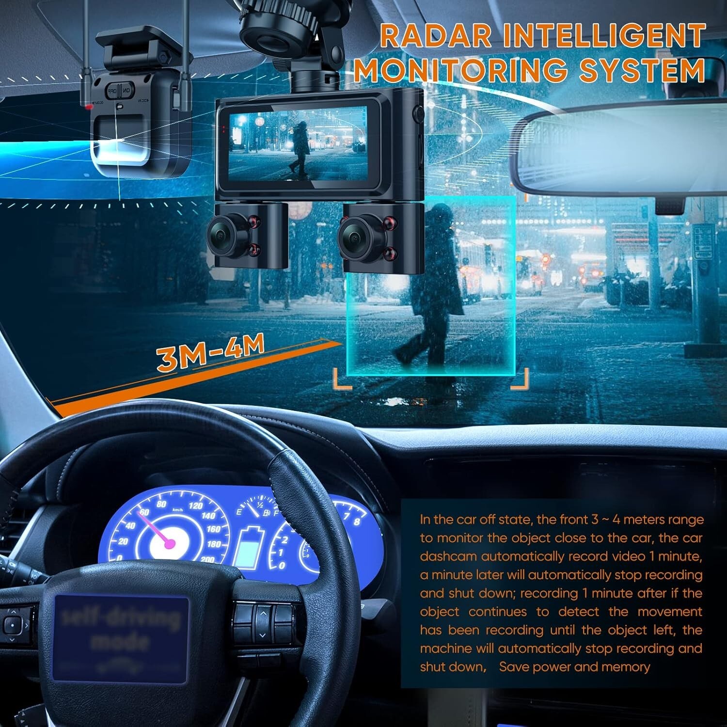 Type-C Hardwire Kit with Radar Detection, Suitable for Dash Cam V7/V7PLUS/V8P…