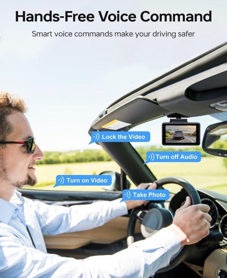 Janwold Dash Cam Front and Rear with WiFi GPS and Speed, 4K Dual Dash Camera