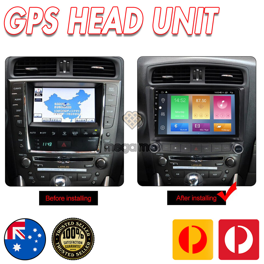 9” Android 10.1 Car Stereo Media Player GPS For Lexus IS200D IS250 IS300 IS350