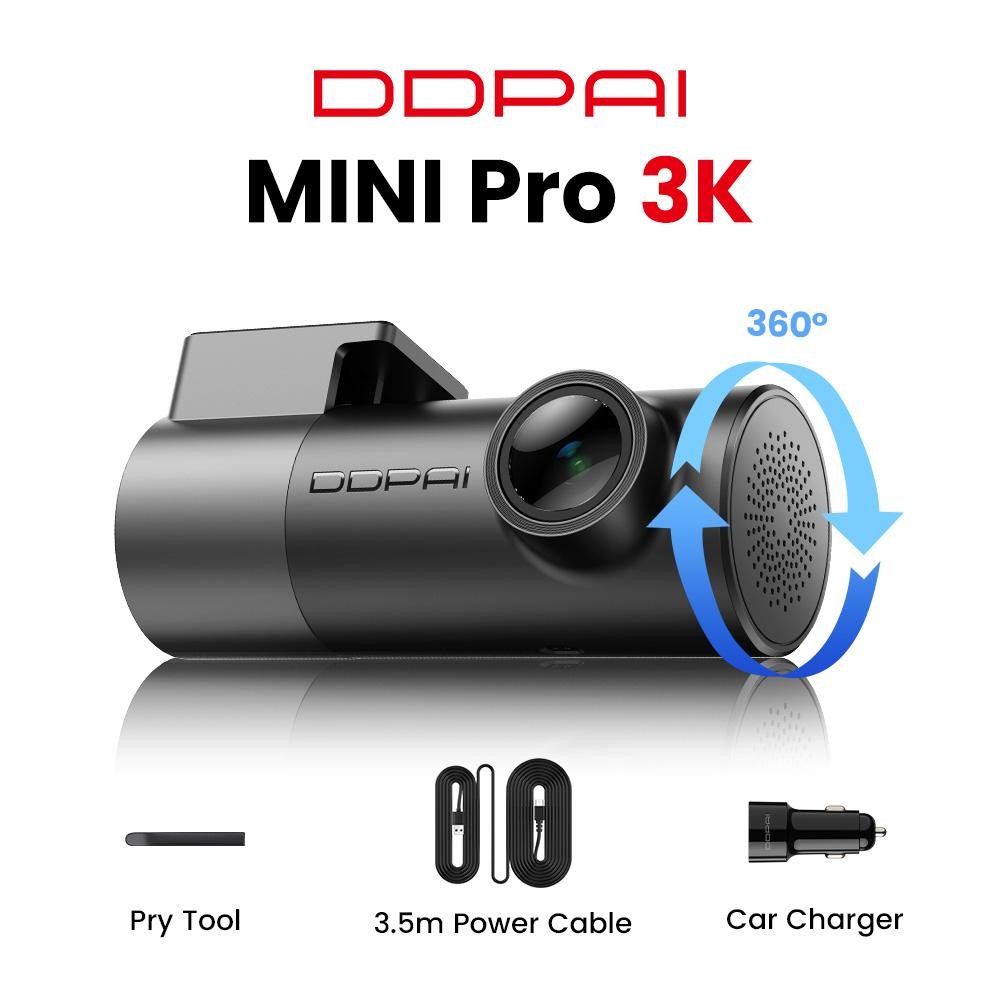 DDPAI MINI Pro 3K Dash Cam WiFi HDR Night Vision Voice Control Car DVR