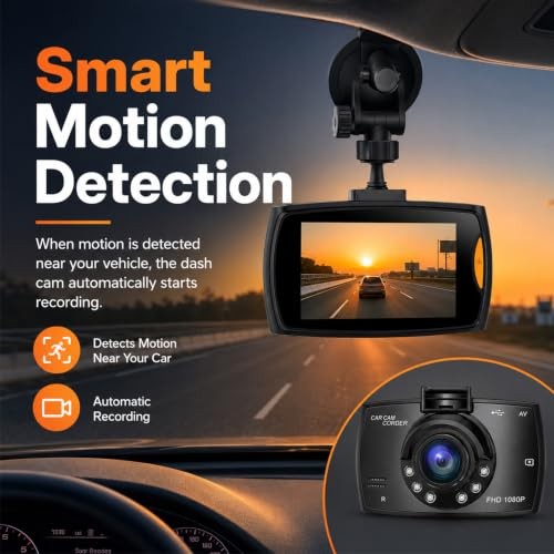 2.4-inch 1080p High-Definition Dash cam for Cars with Super Night Vision, 24