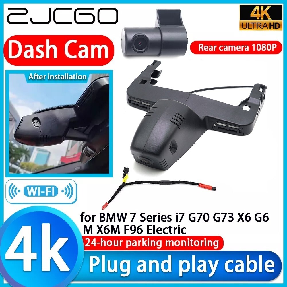 4K Wifi DVR Dash Cam Camera for BMW 7 Series i7 G70 G73 X6 G6 M X6M F96 Electric